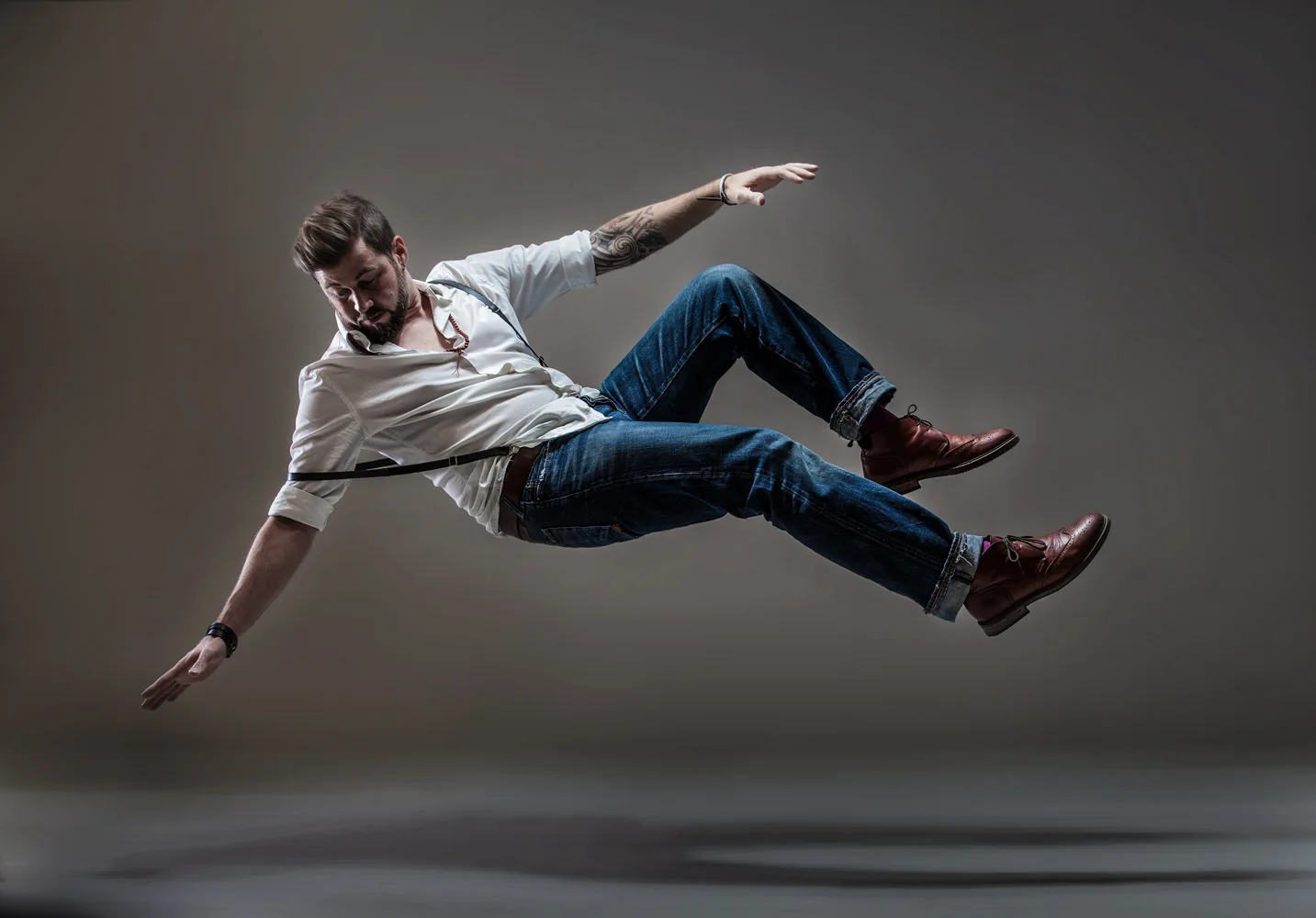 Künstlerportrait in levitation stil